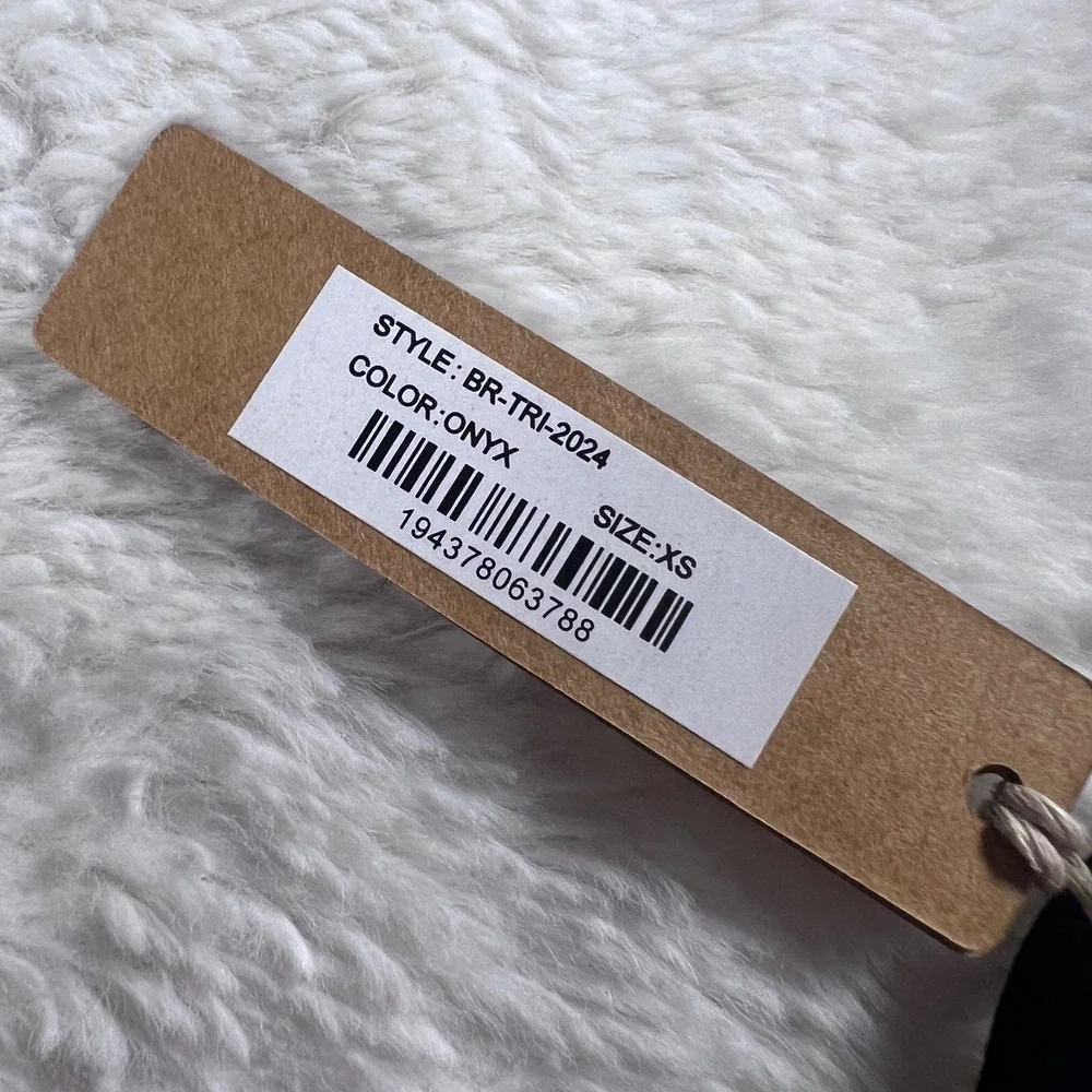 Skims Fits Everybody Triangle Bralette Onyx Black XS BR-TRI-2024 New With Tags‎